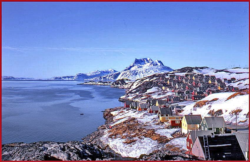 Greenland - a very beautiful place - - Godthaab, -present days Nuuk -,the main base for the SKA survey boats in the summer of 1968 - (Photography by Karsten Petersen ©)