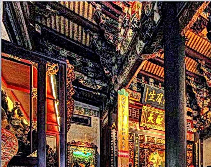 2012-03-01.104  -   Main Hall, - interior of the Sanchuan Dian  -  (Photo- and copyright:    Karsten Petersen)