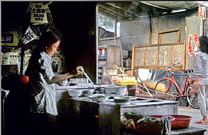 1973-14-050  -  Street kitchen in Hong Kong - - -