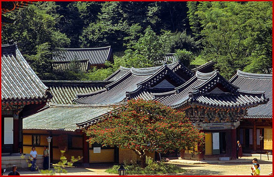 1997-21-025 - Songgwangsa - Temple roofs everywhere - - (Photography by Karsten Petersen)