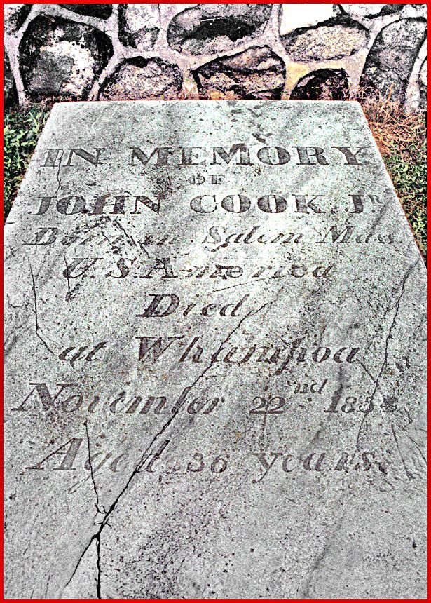 2002-03-028  - Danes Island - here another American, - John Cook -, died at Whampoa Nov. 22. 1854, 36 years old - (Photo- and copyright: Karsten Petersen)