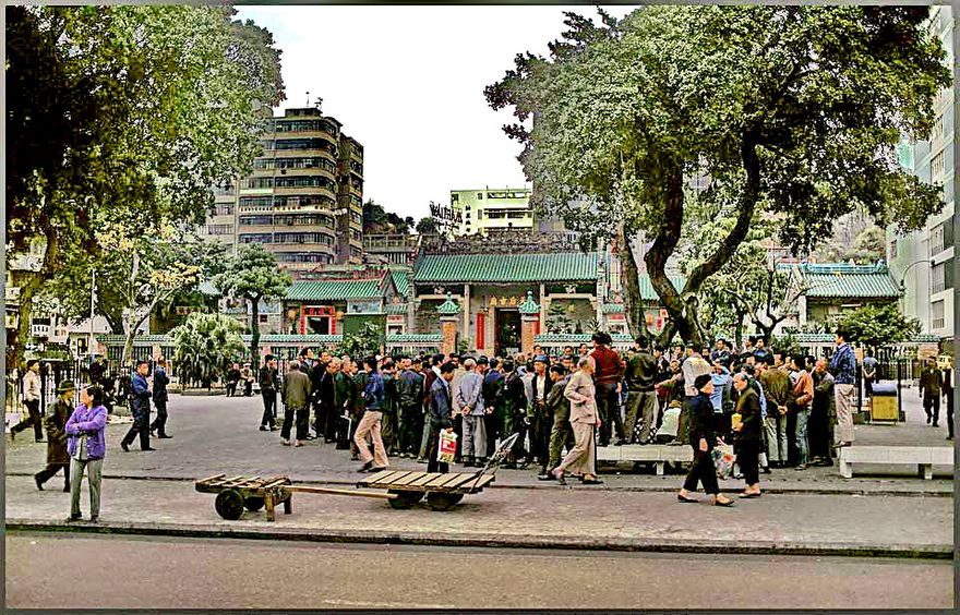 1973-16-072  - The plaza in front of the Tin Hasu temple -   (Photo- and copyright:  Karsten Petersen)