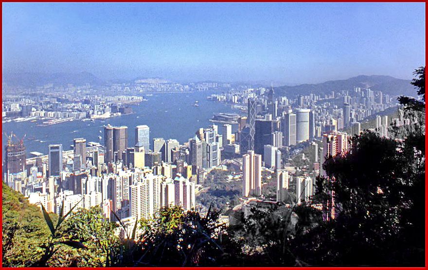 1997-01-056  -  Hong Kong - 1997  - view from Victoria Peak - (Photo- and copyright:  Karsten Petersen)