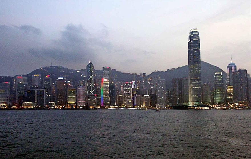 2012-02-092  - Hong Kong skyline - view towards Hong Kong island - (Photo- and copyright:  Karsten Petersen)