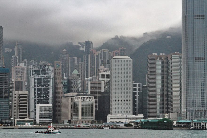 2012-03-024  - View towards Central - Hong Kong island -  (Photo- and copyright:  Karsten Petersen)