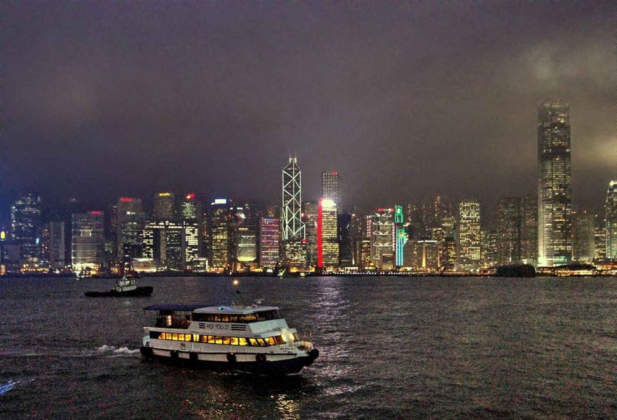 2021-03-12,151  - Hong Kong by night -   (Photo- and copyright:  Karsten Petersen)