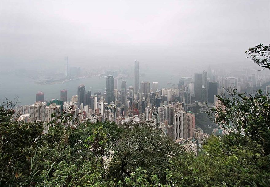 2012-03-14.024  - Hong Kong view - from Lugard Road - the Peak  (Photo- and copyright:  Karsten Petersen)