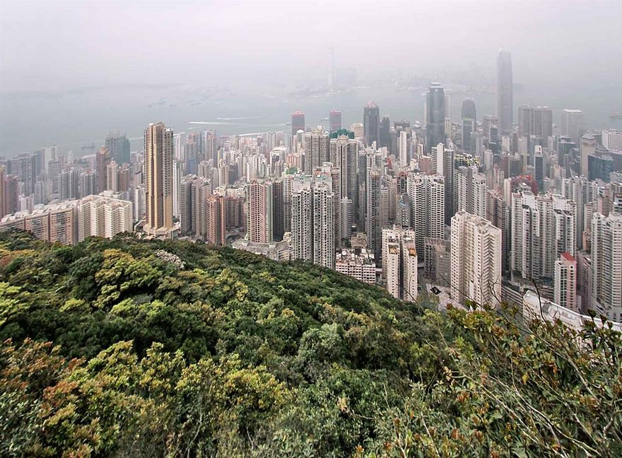 2012-03-14.025  - Hong Kong view - from Lugard Road - the Peak - (Photo- and copyright:  Karsten Petersen)