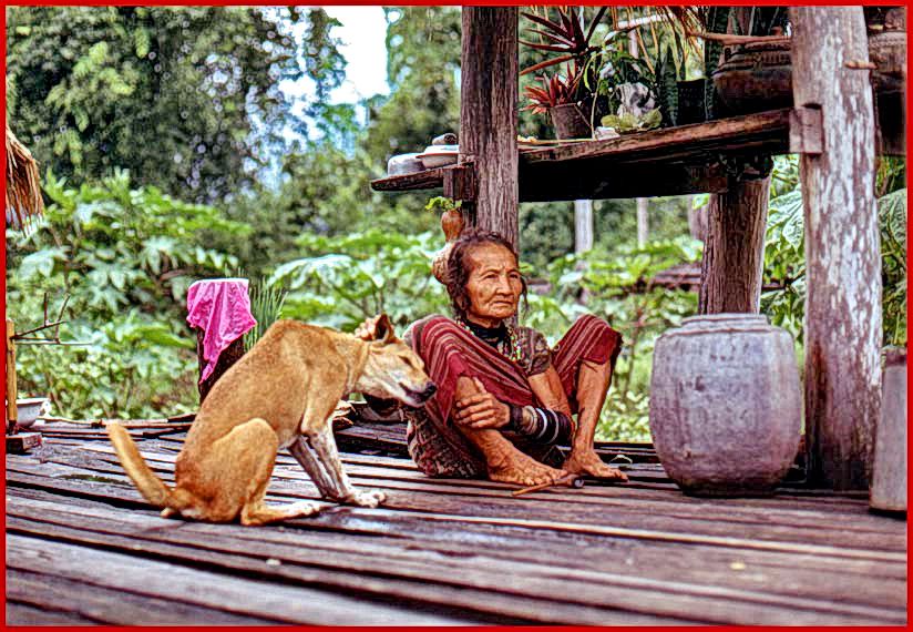 The old woman and her dog  -   (Photo- and copyright:   Karsten Petersen)