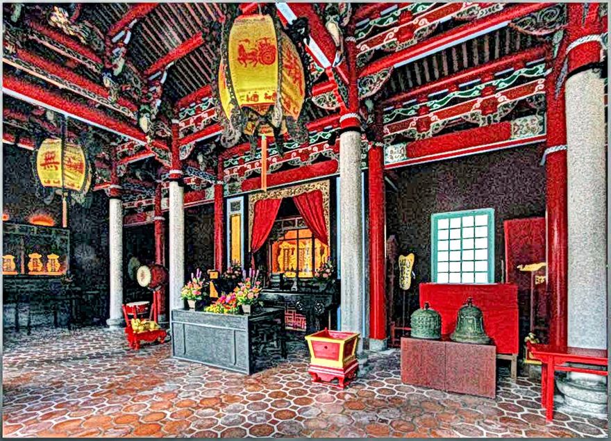 2012-03-01.064  -   The interior of the Chongsheng Shrine  -   (Photo- and copyright:   Karsten Petersen)