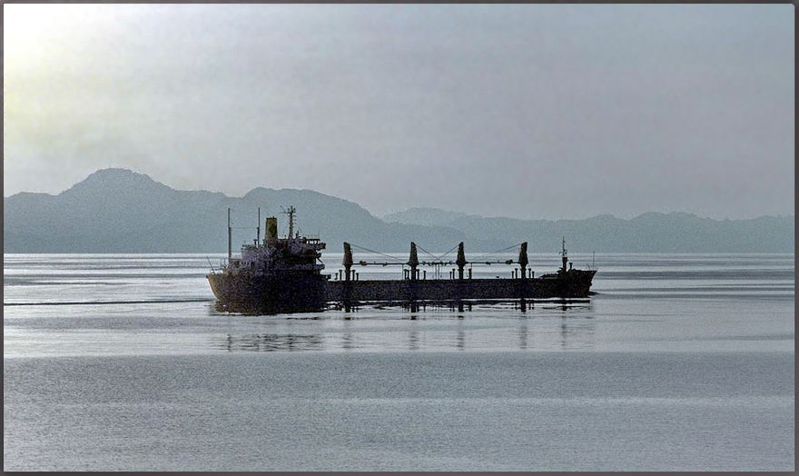 1978-03-063  -   Unknown ship at the Hormuz Strait, - 1978  -   (Photo- and copyright:  Karsten Petersen ©)